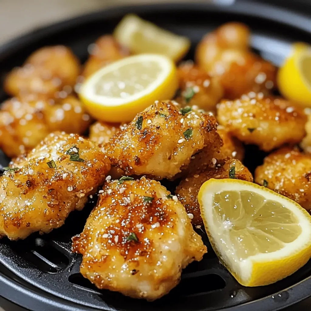 Air Fryer Lemon Chicken Bites