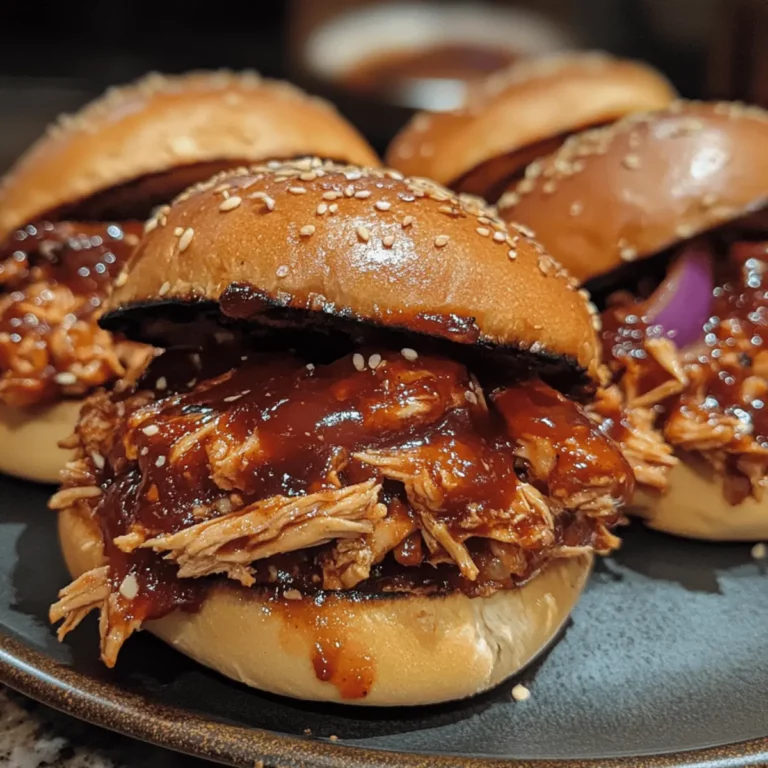 BBQ Pulled Chicken Sandwiches