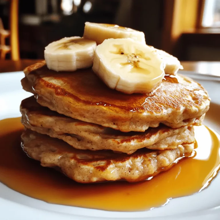 Banana Oat Pancakes