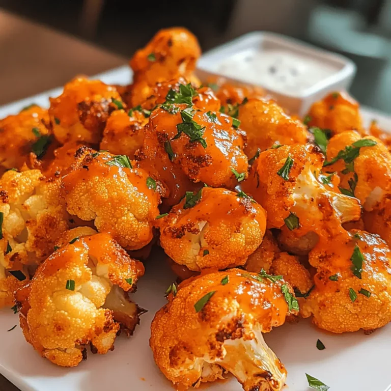 Buffalo Cauliflower Bites