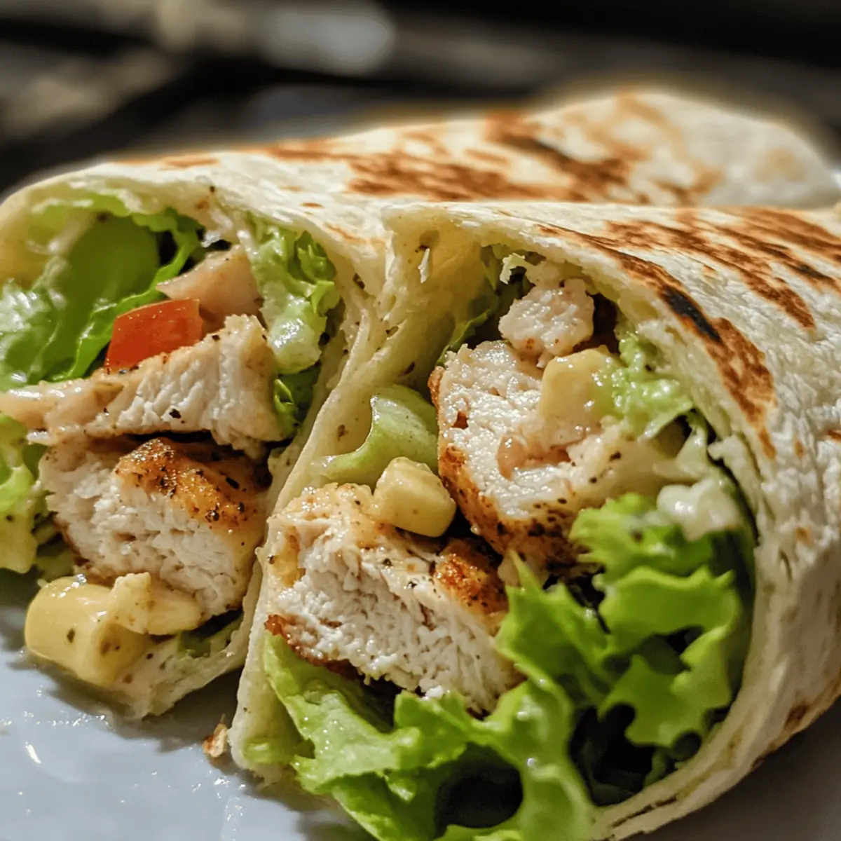 Chicken Caesar Wraps