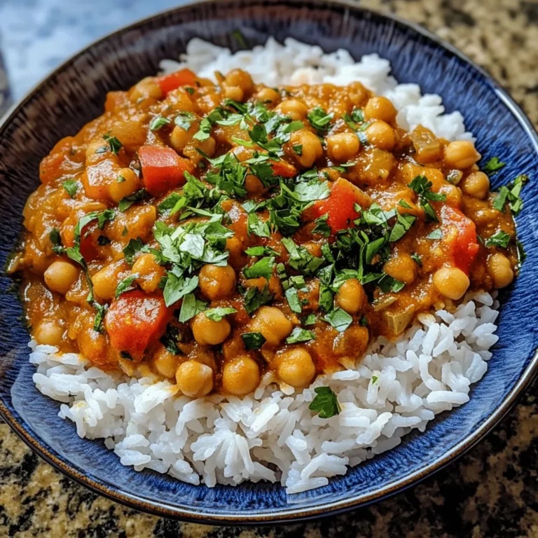 Chickpea Curry with Rice