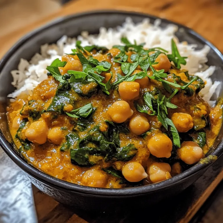 Chickpea & Spinach Curry
