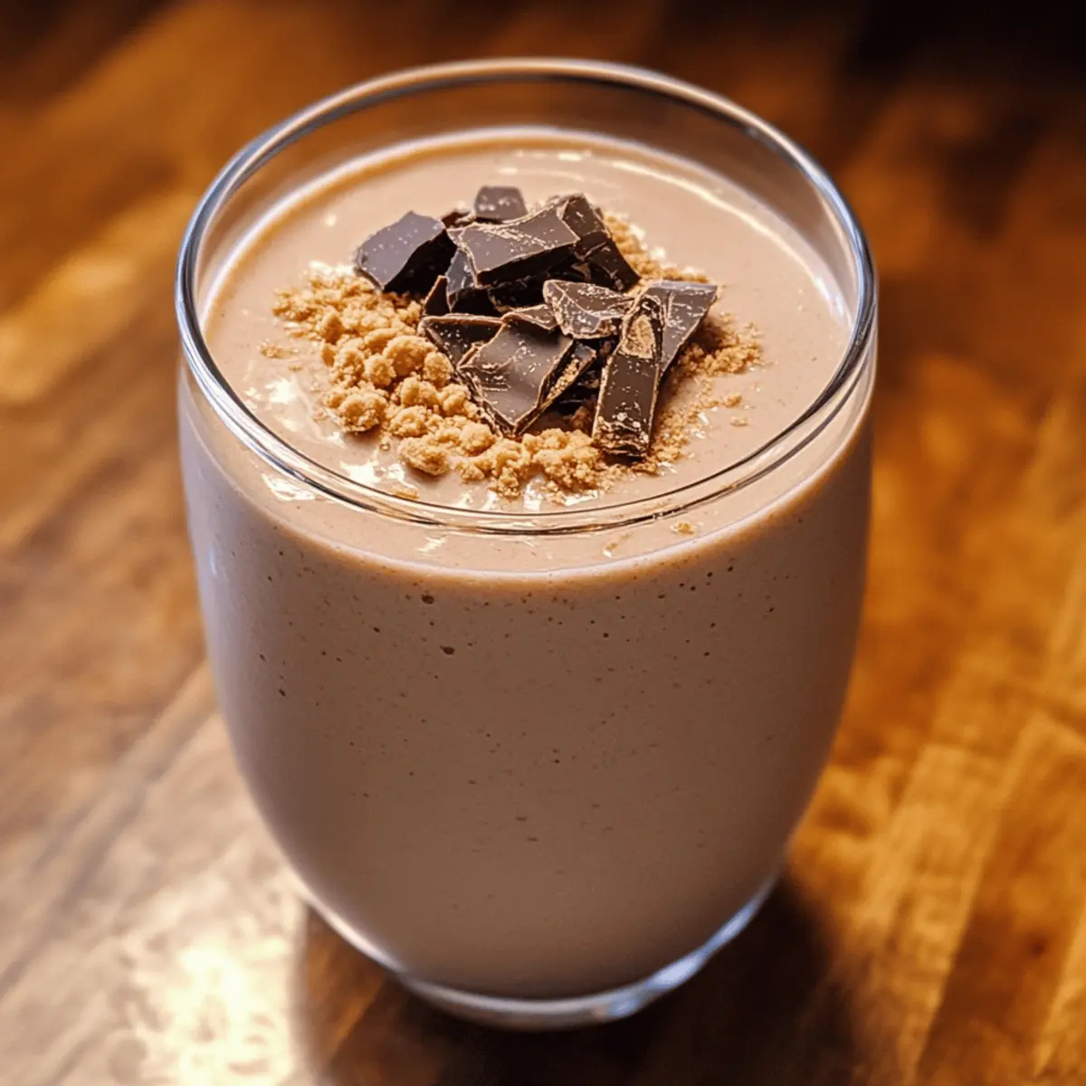 Chocolate Peanut Butter Protein Smoothie