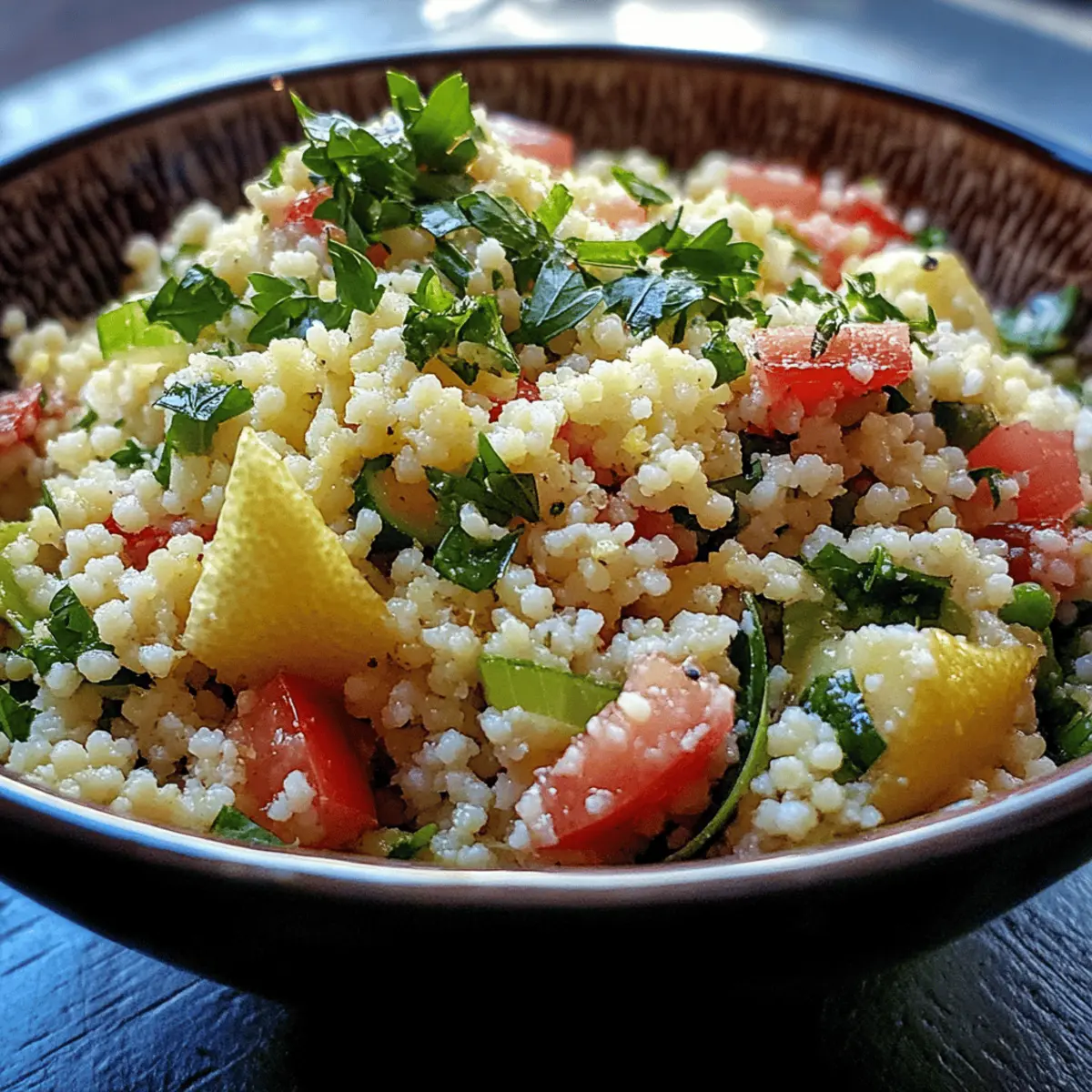 Couscous Salad with Lemon Dressing