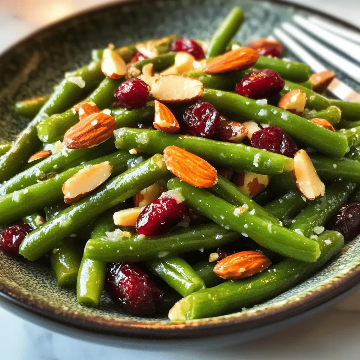 Easy Green Beans with Cranberries & Almonds