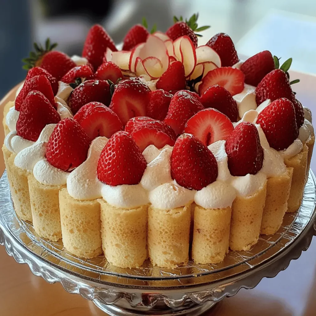 Elegant Strawberry Torte