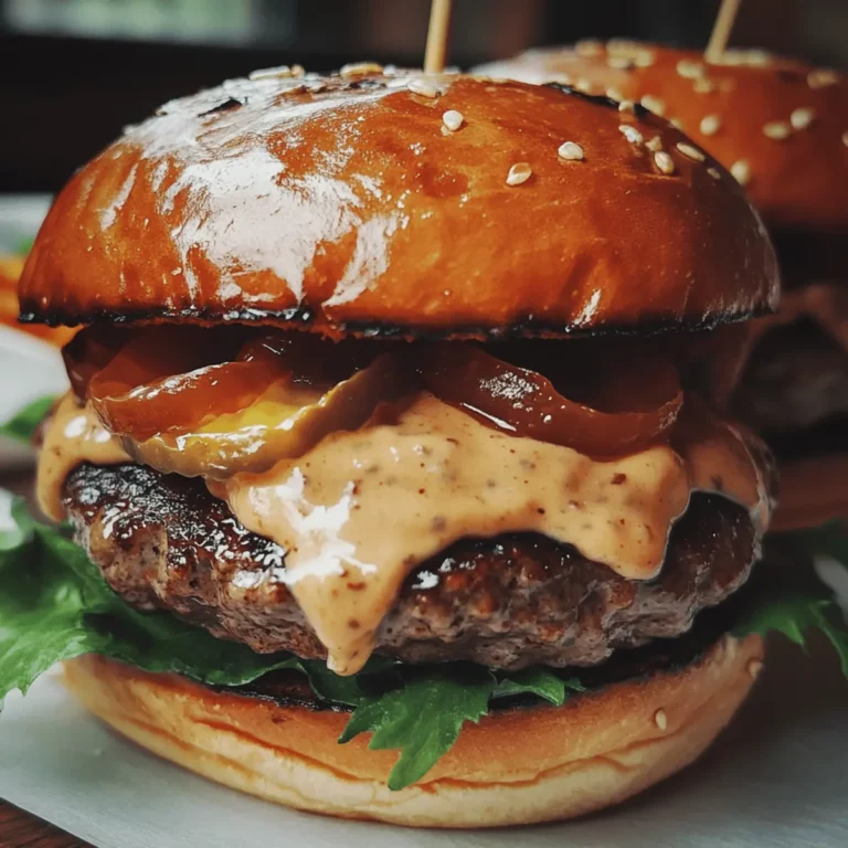 Juicy Burgers with Special Sauce