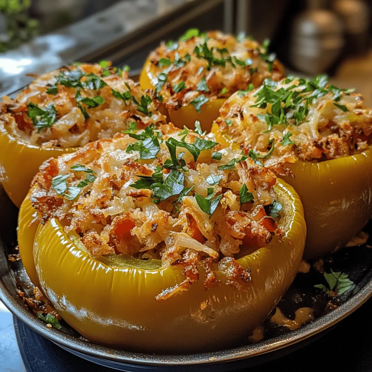 Mediterranean Stuffed Bell Peppers