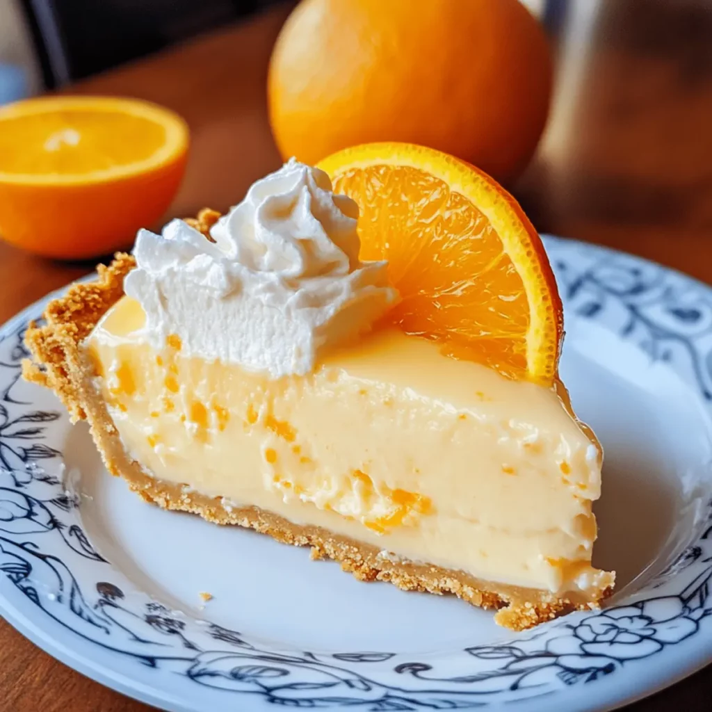 Orange Creamsicle Pie