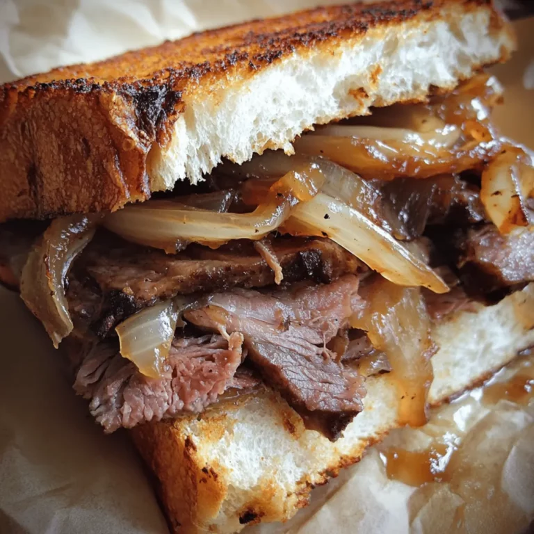 Roast Beef & Caramelized Onion Sandwich