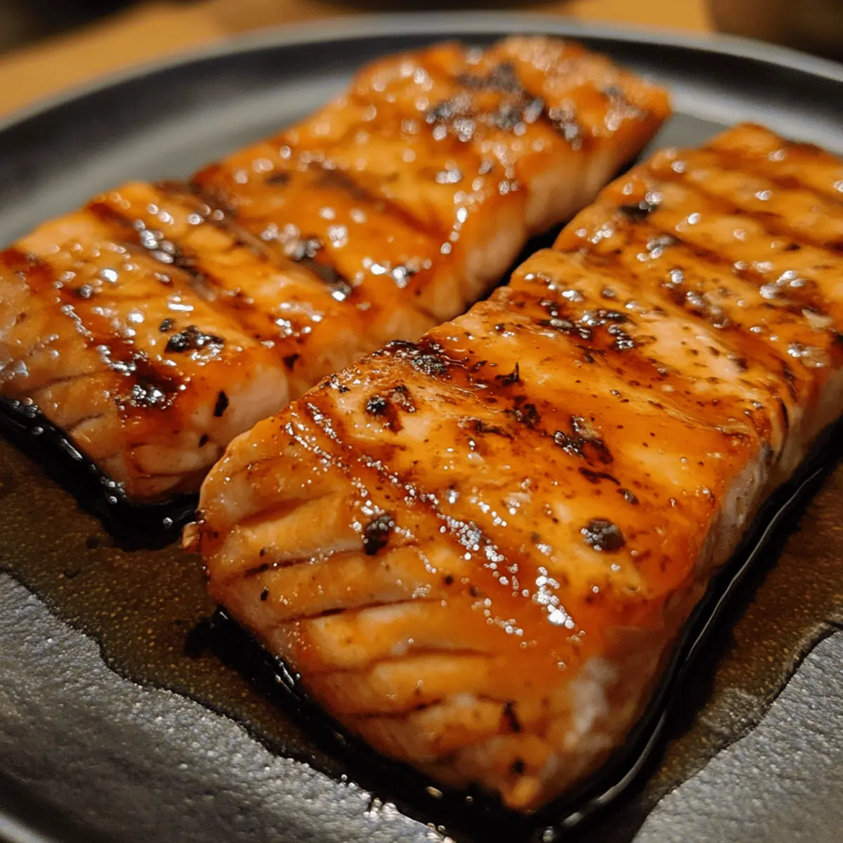 Salmon Ribs-Style Fillet (BBQ Glazed)
