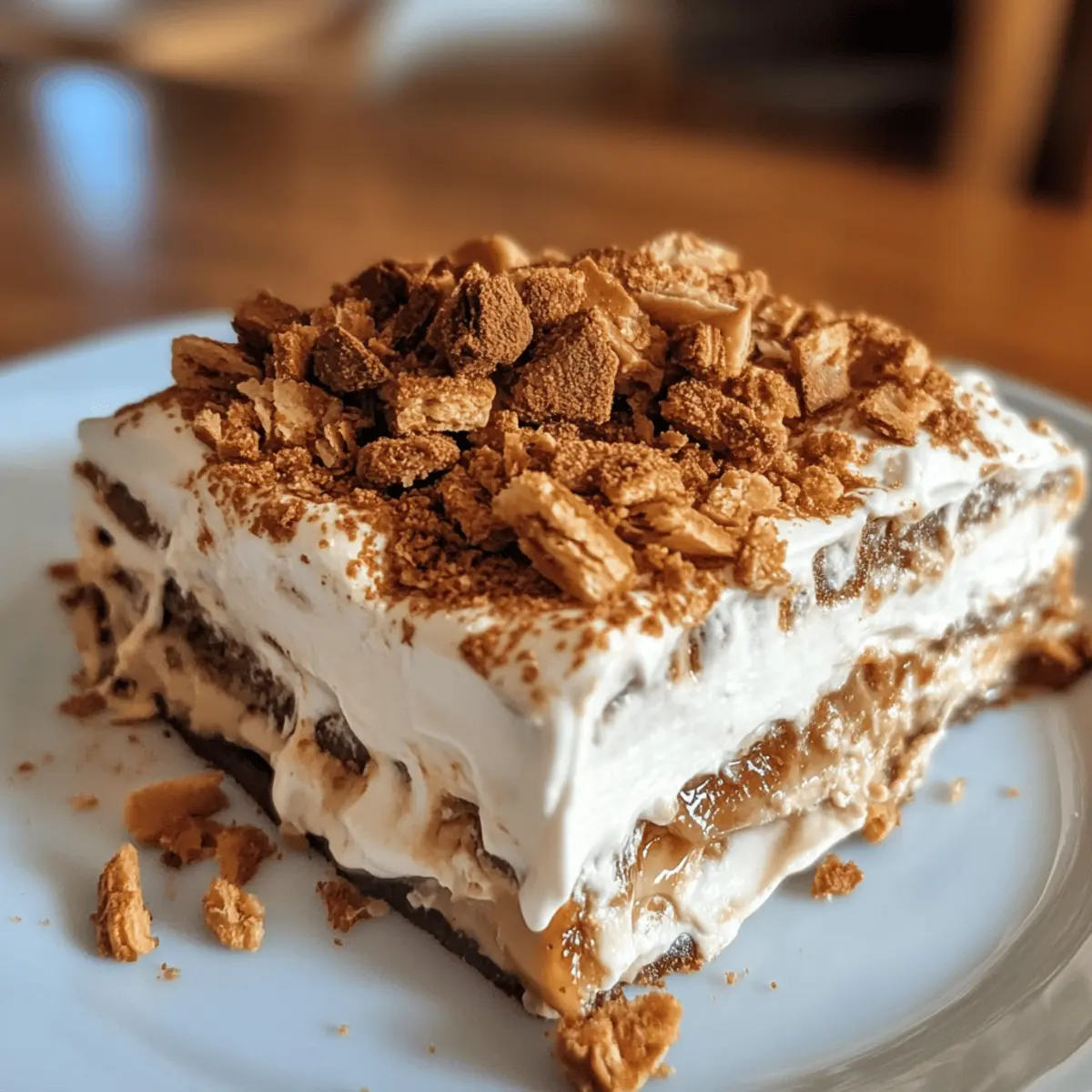 Biscoff Lasagna (No-Bake Dessert)