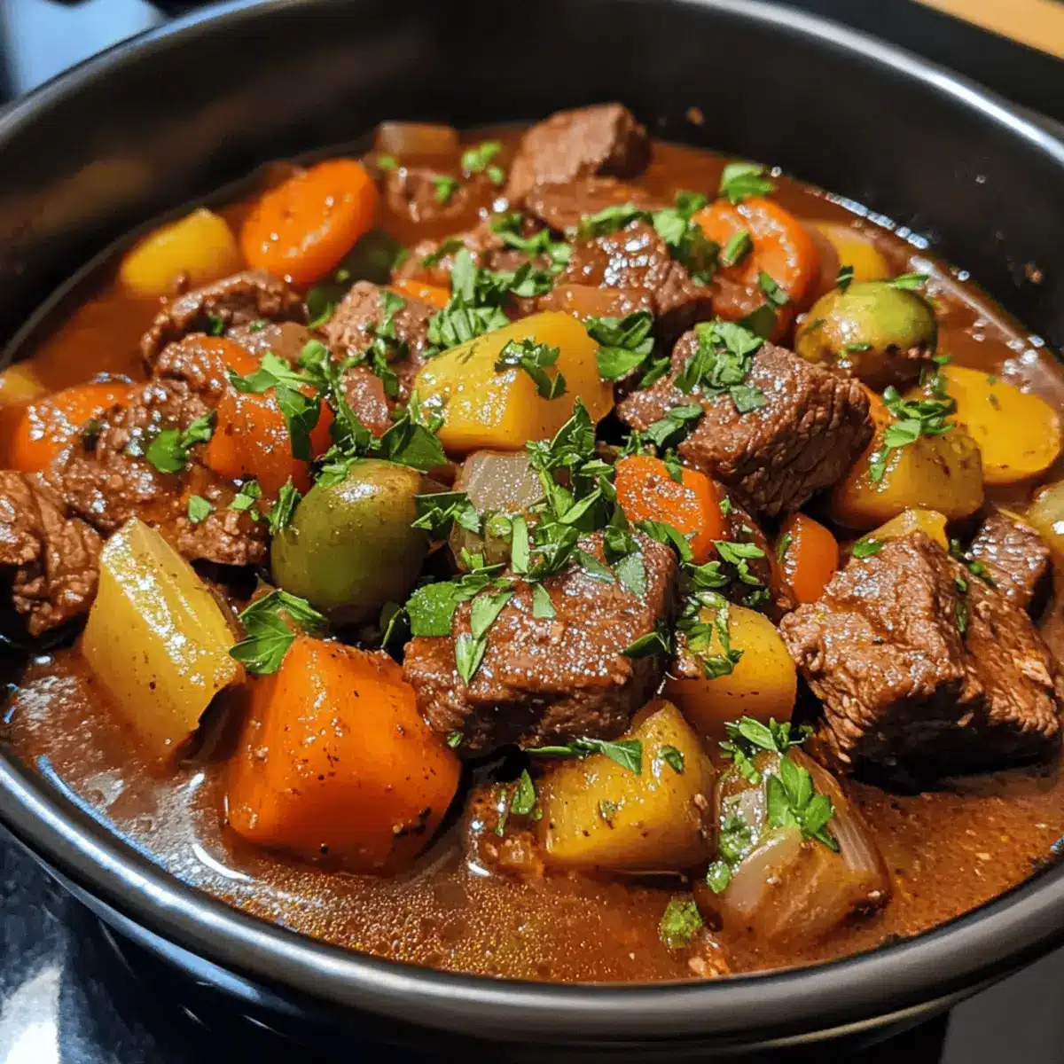 Hearty Beef Stew with Root Vegetables