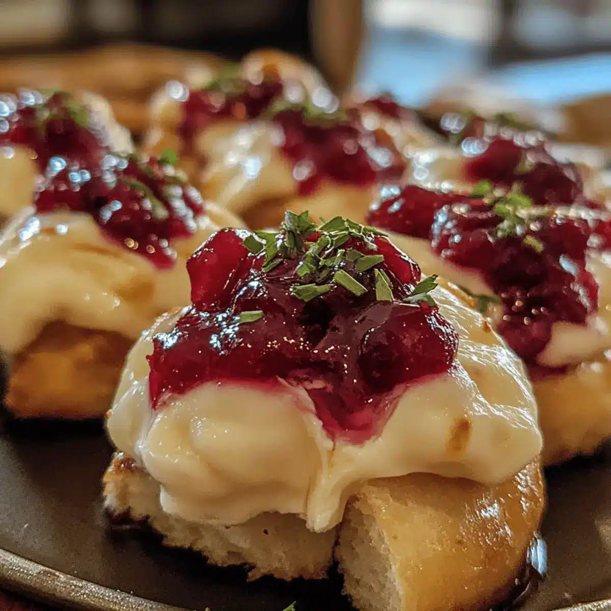 Cranberry Brie Bites