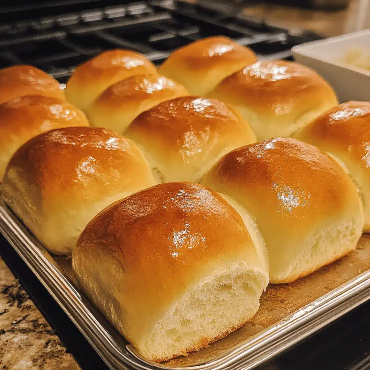 Fluffy Homemade Parker House Rolls