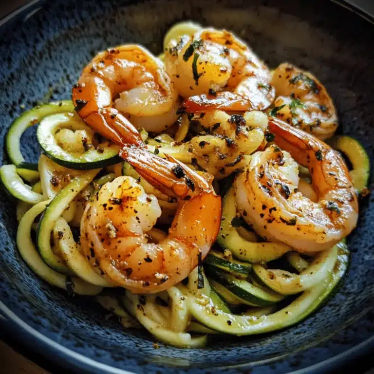 Garlic Butter Shrimp with Zucchini Noodles