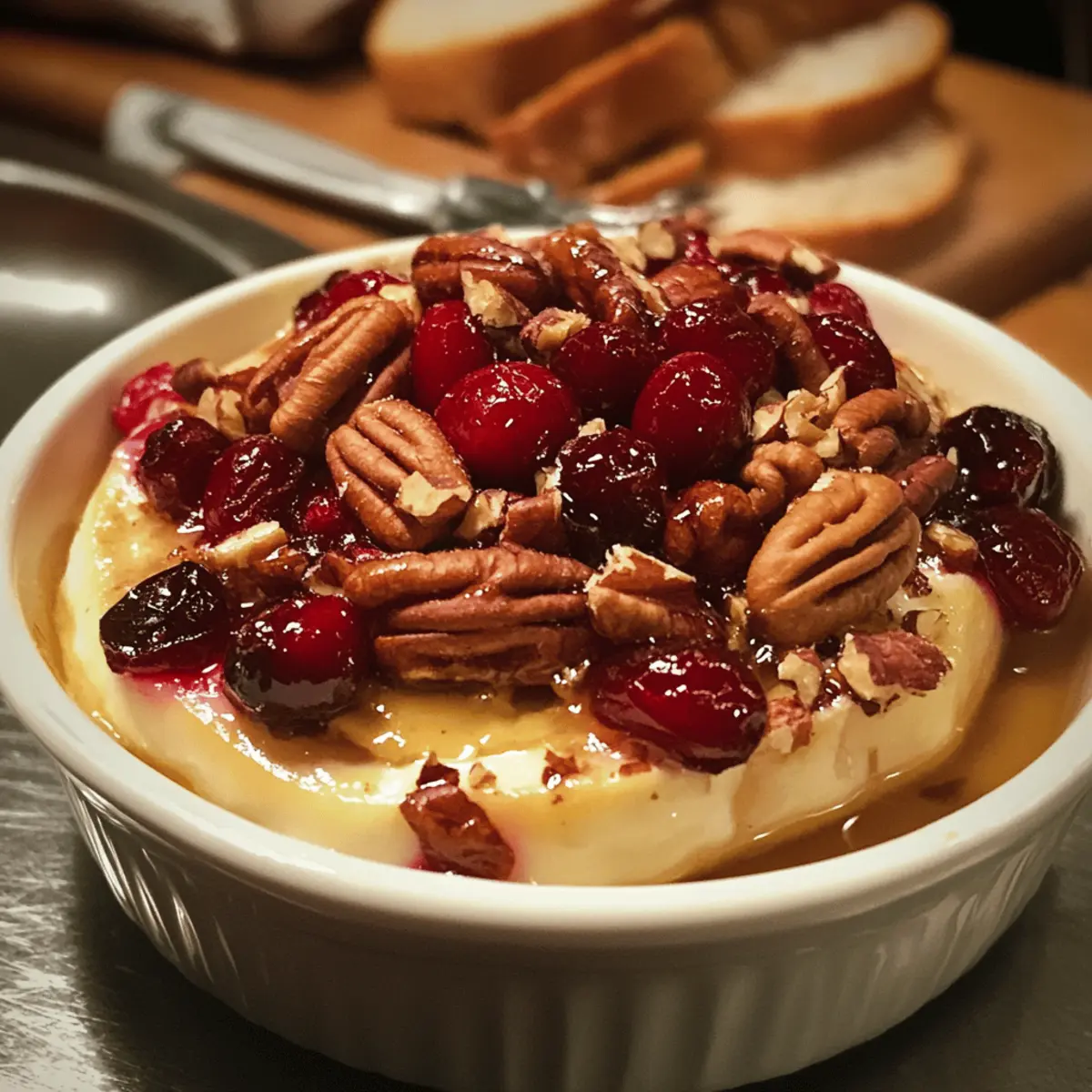 Baked Brie with Cranberries & Pecans