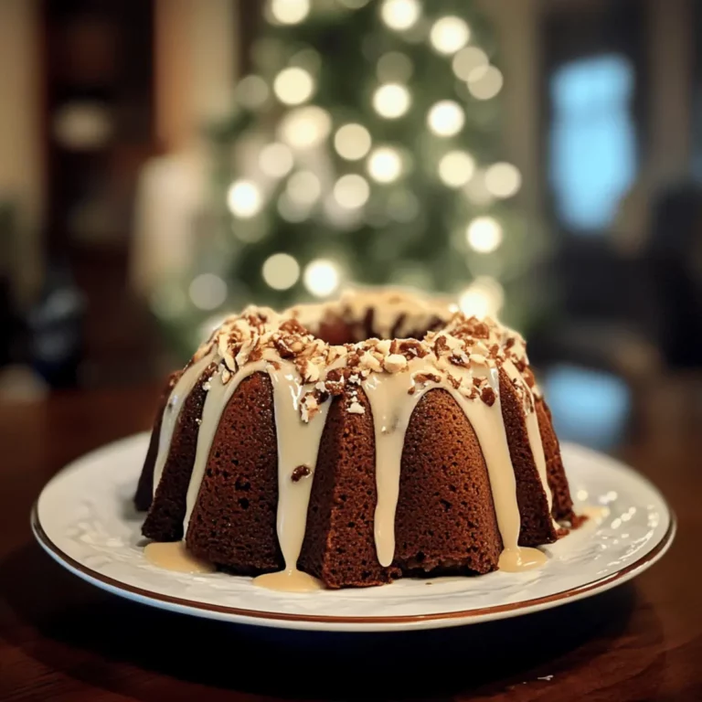 Gingerbread Bundt Cake with Cream Cheese Glaze