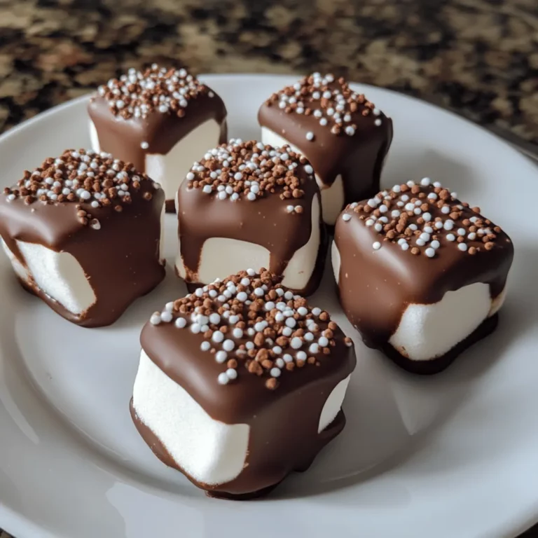 Chocolate Dipped Marshmallows