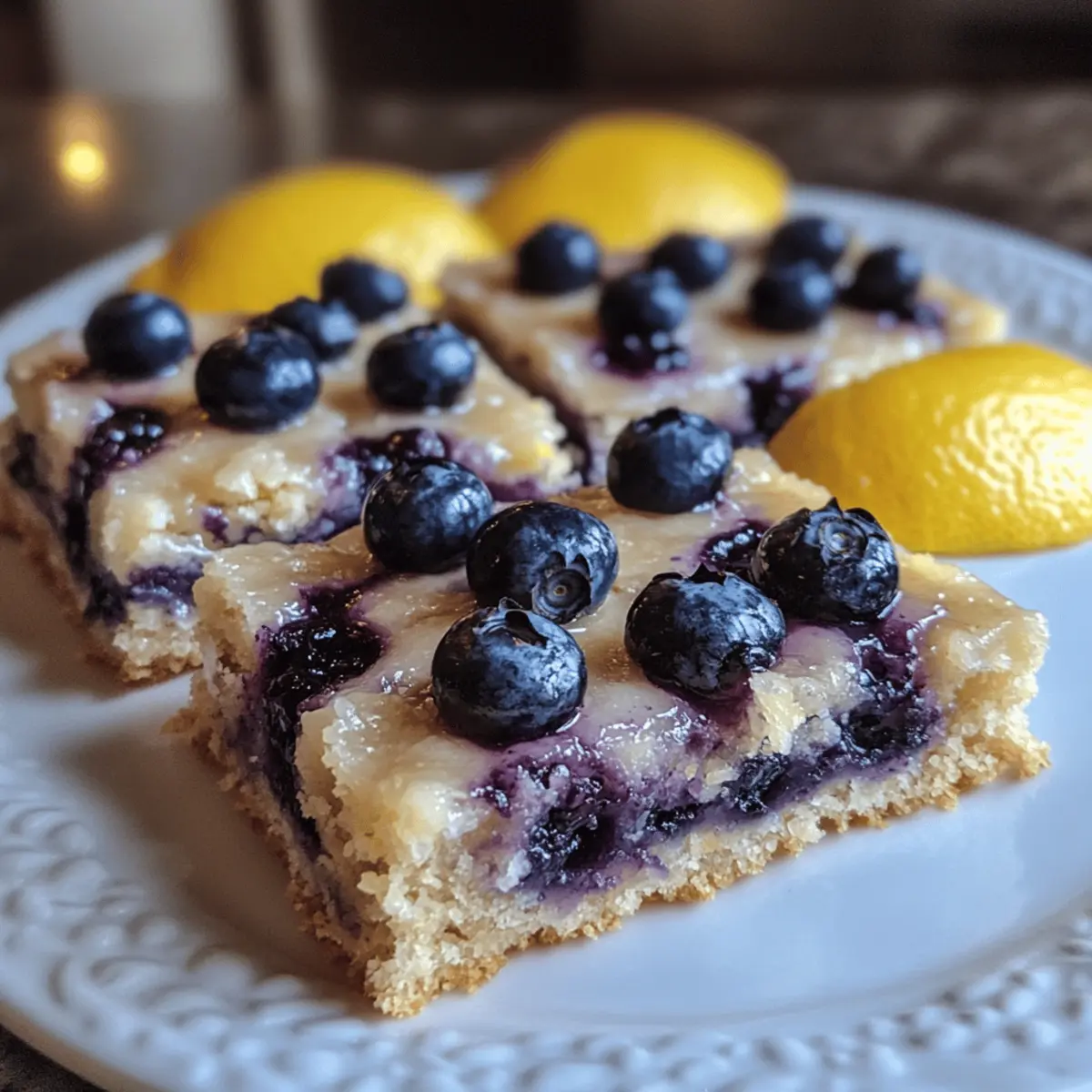 Gluten-Free Lemon Blueberry Bars