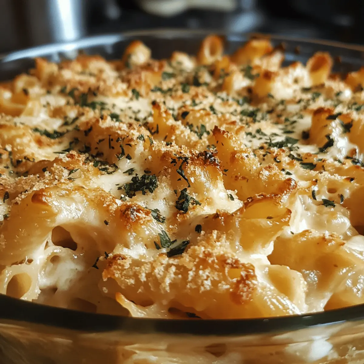 Creamy French Onion Pasta Bake