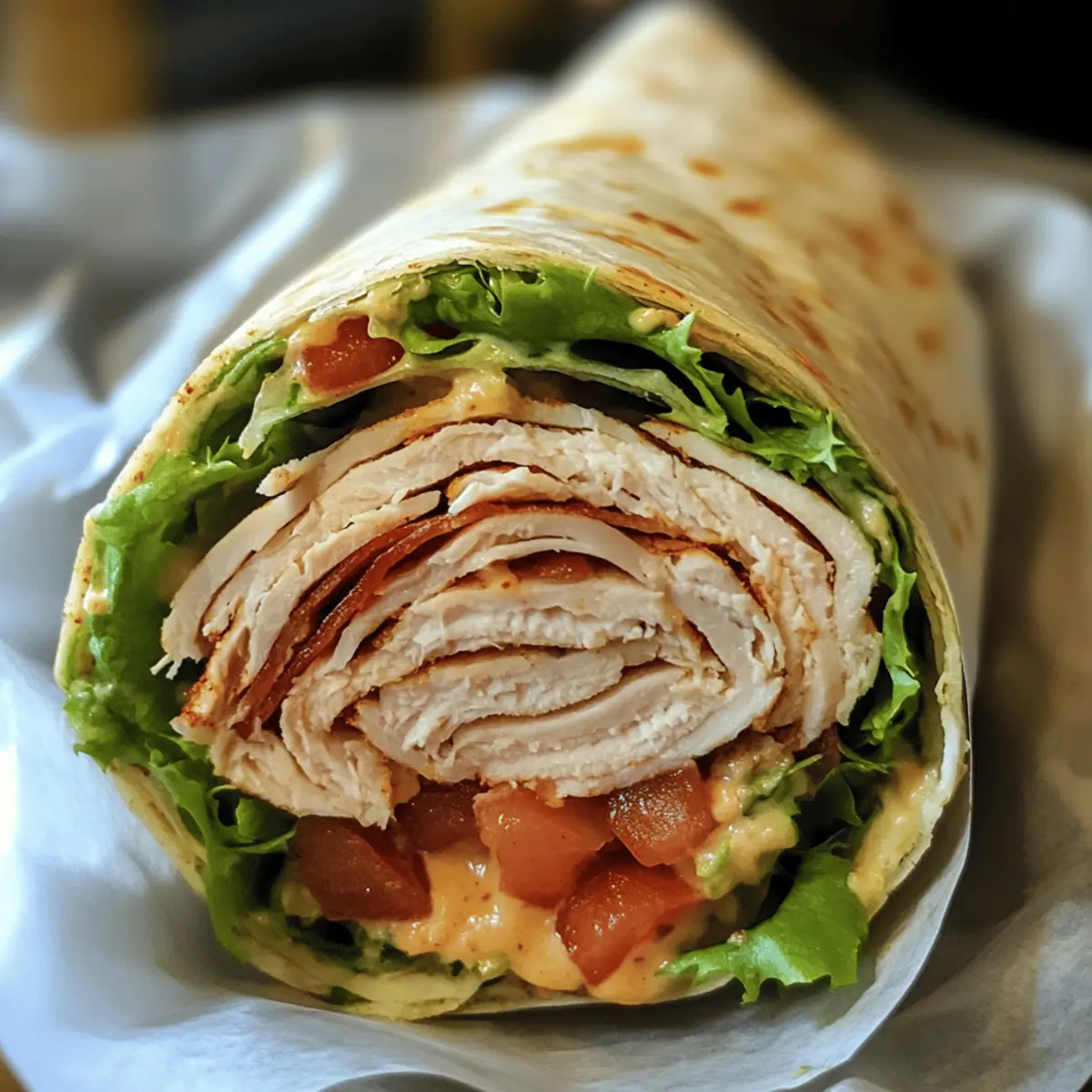 Chipotle Turkey BLT Wrap