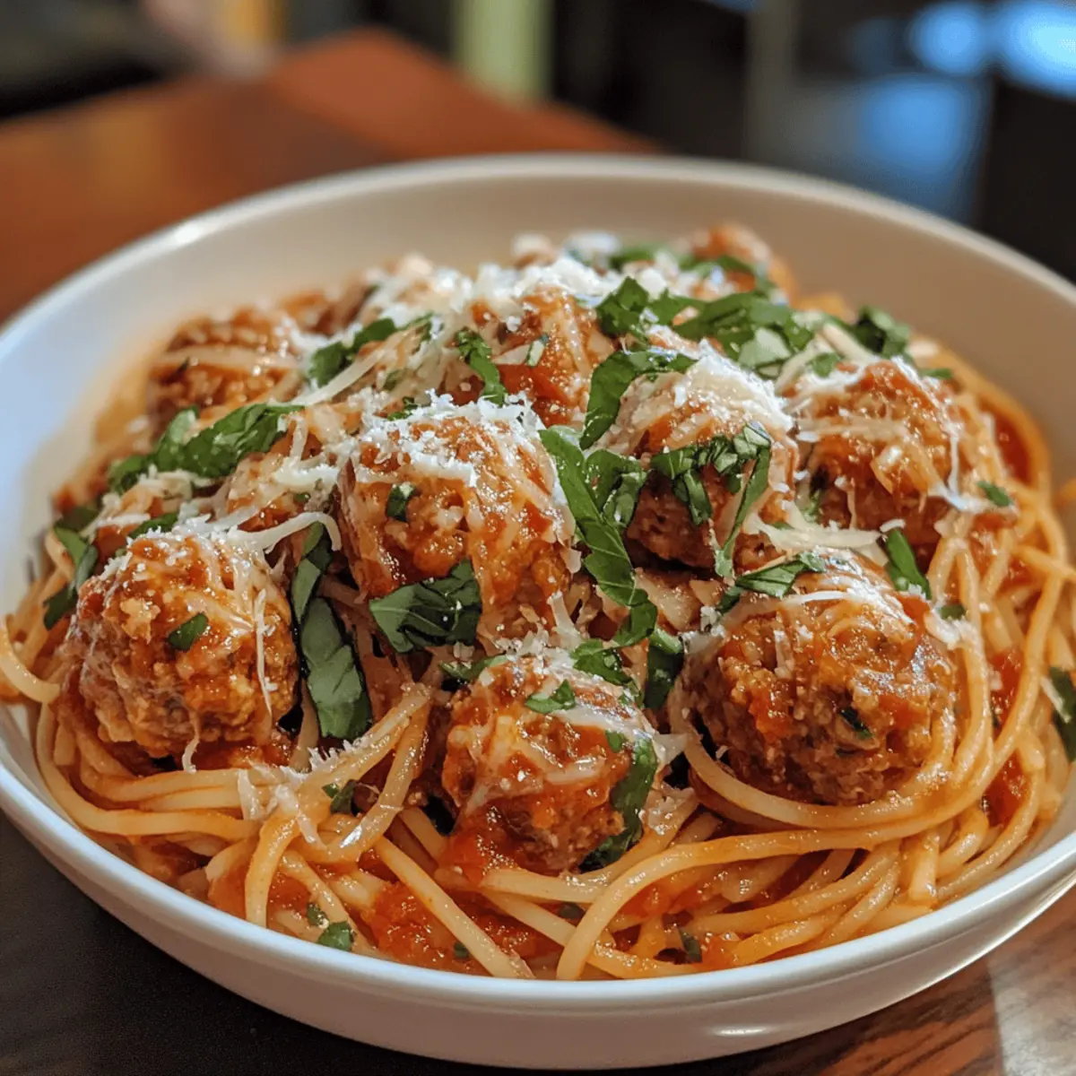 Turkey Meatball Spaghetti
