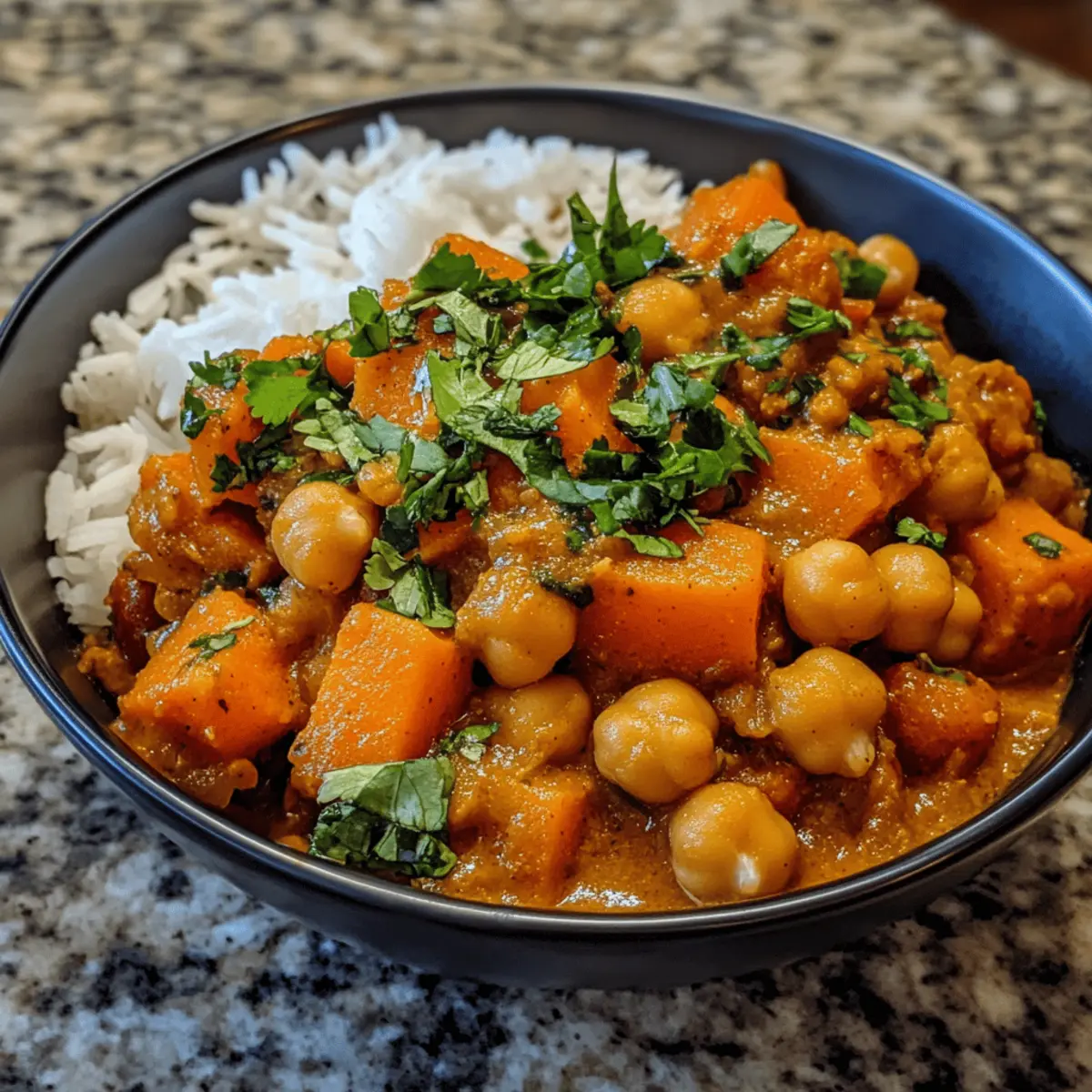 Chickpea & Sweet Potato Curry