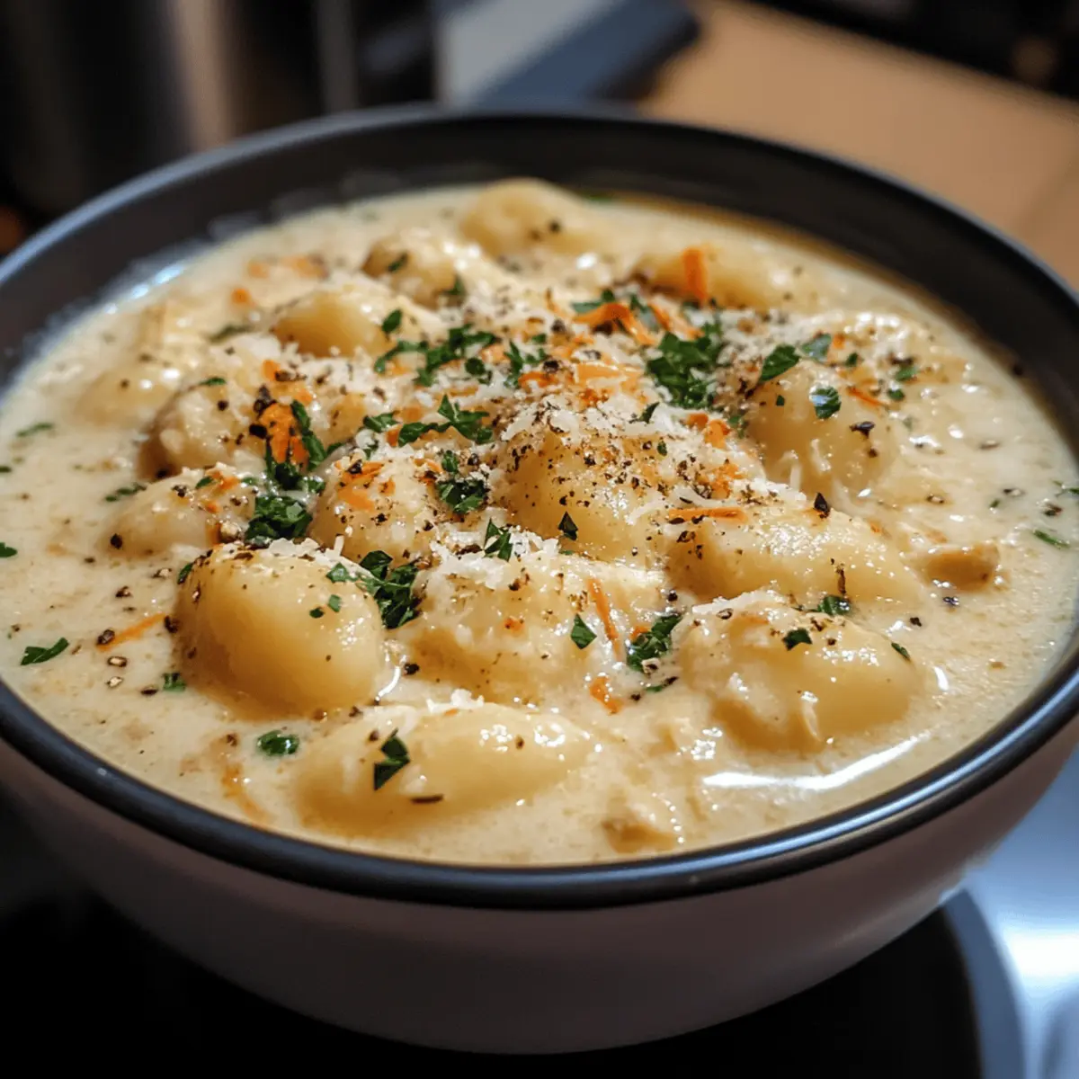 Creamy Marry Me Chicken Gnocchi Soup recipe