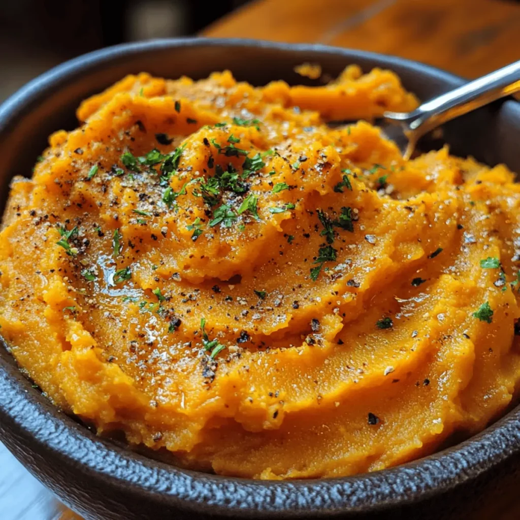 Brown Butter Mashed Sweet Potatoes