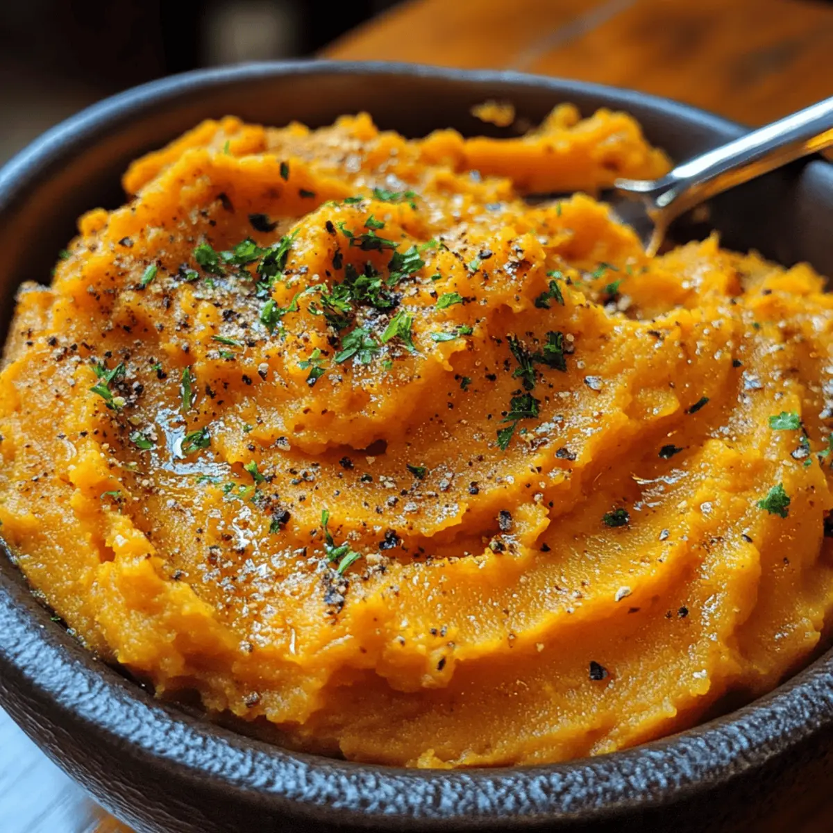 Brown Butter Mashed Sweet Potatoes
