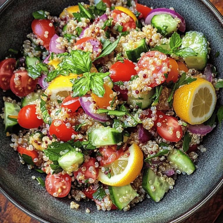 Mediterranean Quinoa Salad with a Lemon-Herb Vinaigrette