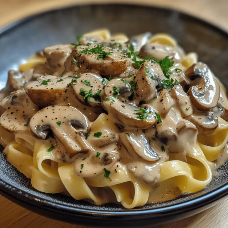 Mushroom Stroganoff with Gluten-Free Pasta