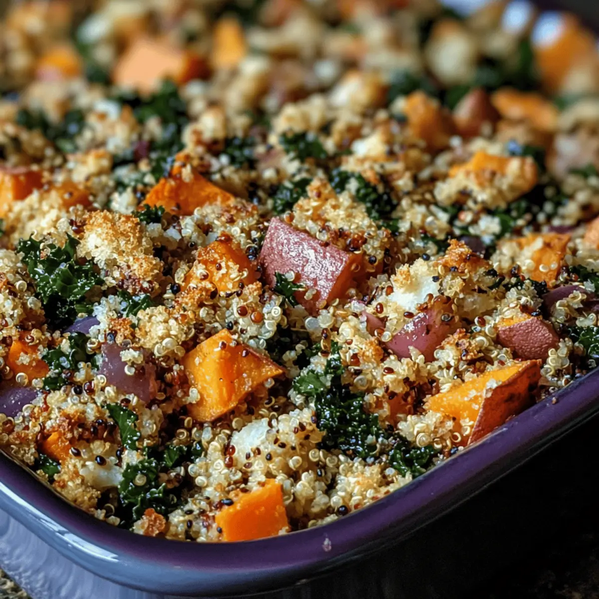Quinoa Stuffing with Kale & Sweet Potatoes