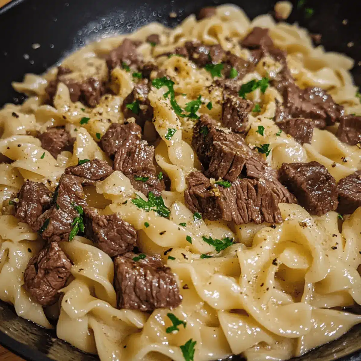 Creamy Steakhouse Beef and Noodles