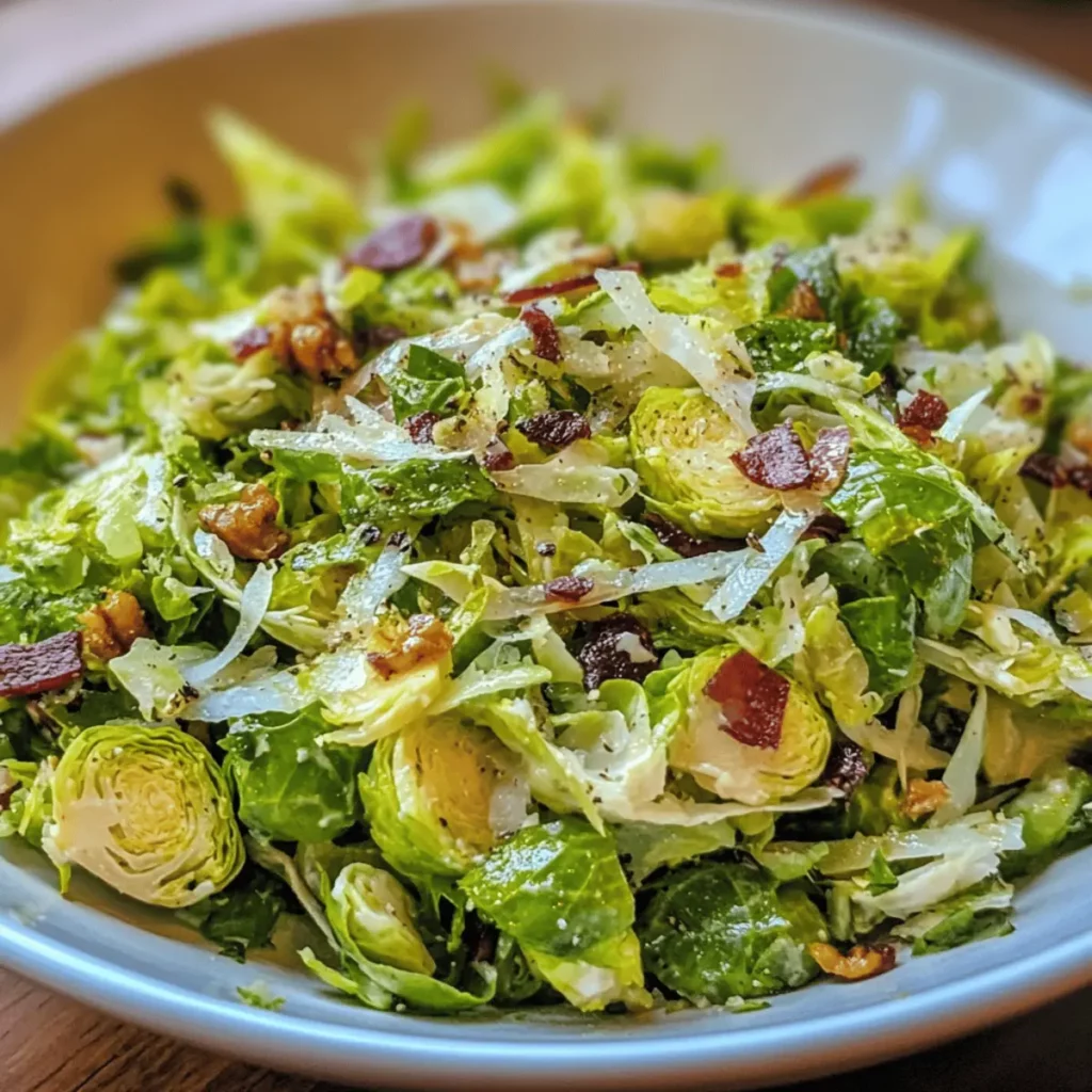 Shaved Brussels Sprout Salad
