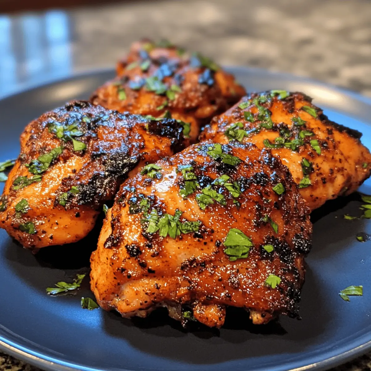 Air Fryer Harissa-Spiced Chicken Thighs