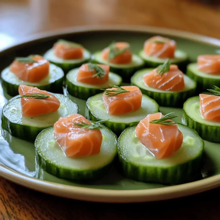 Smoked Salmon Cucumber Bites