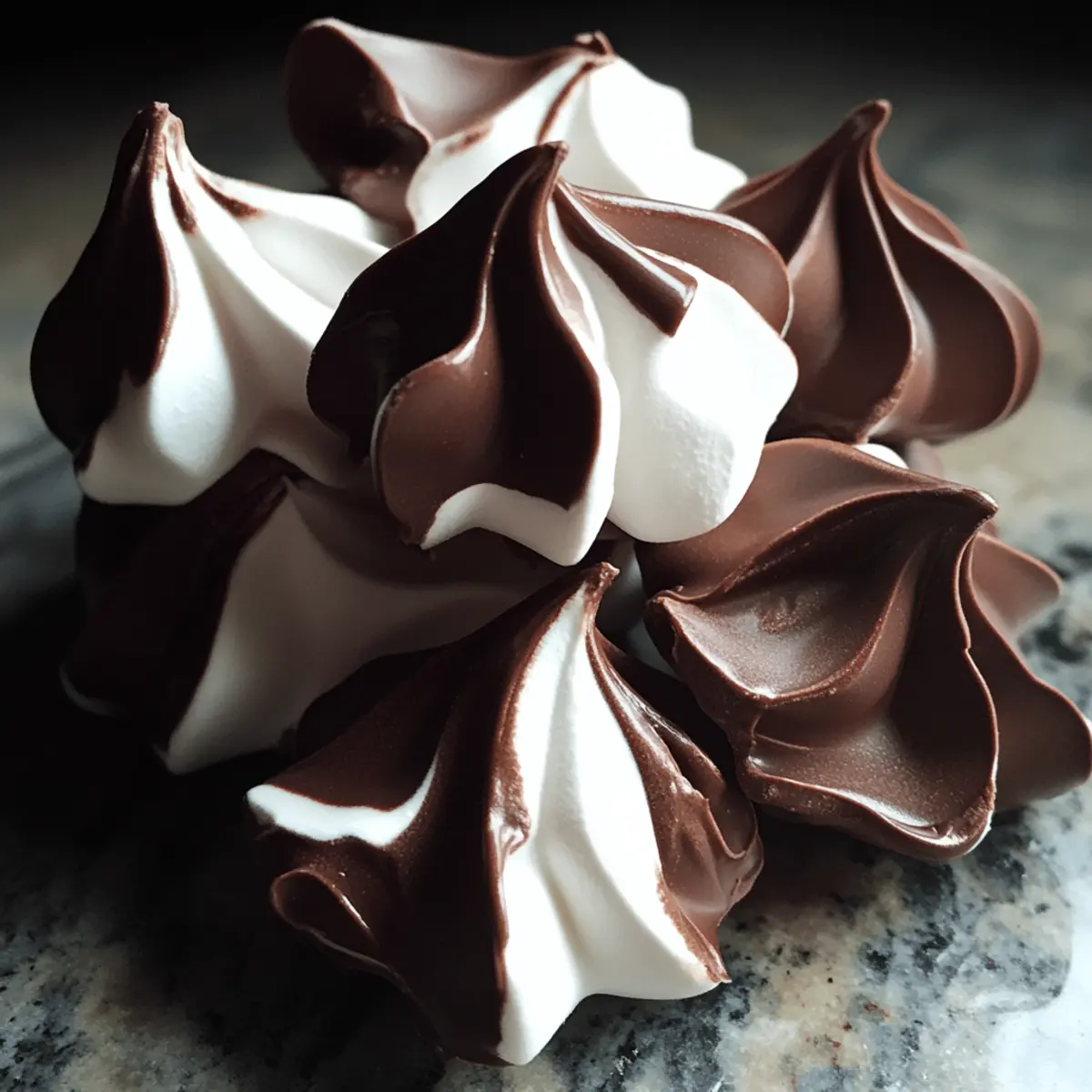 Chocolate-Dipped Meringue Kisses recipe