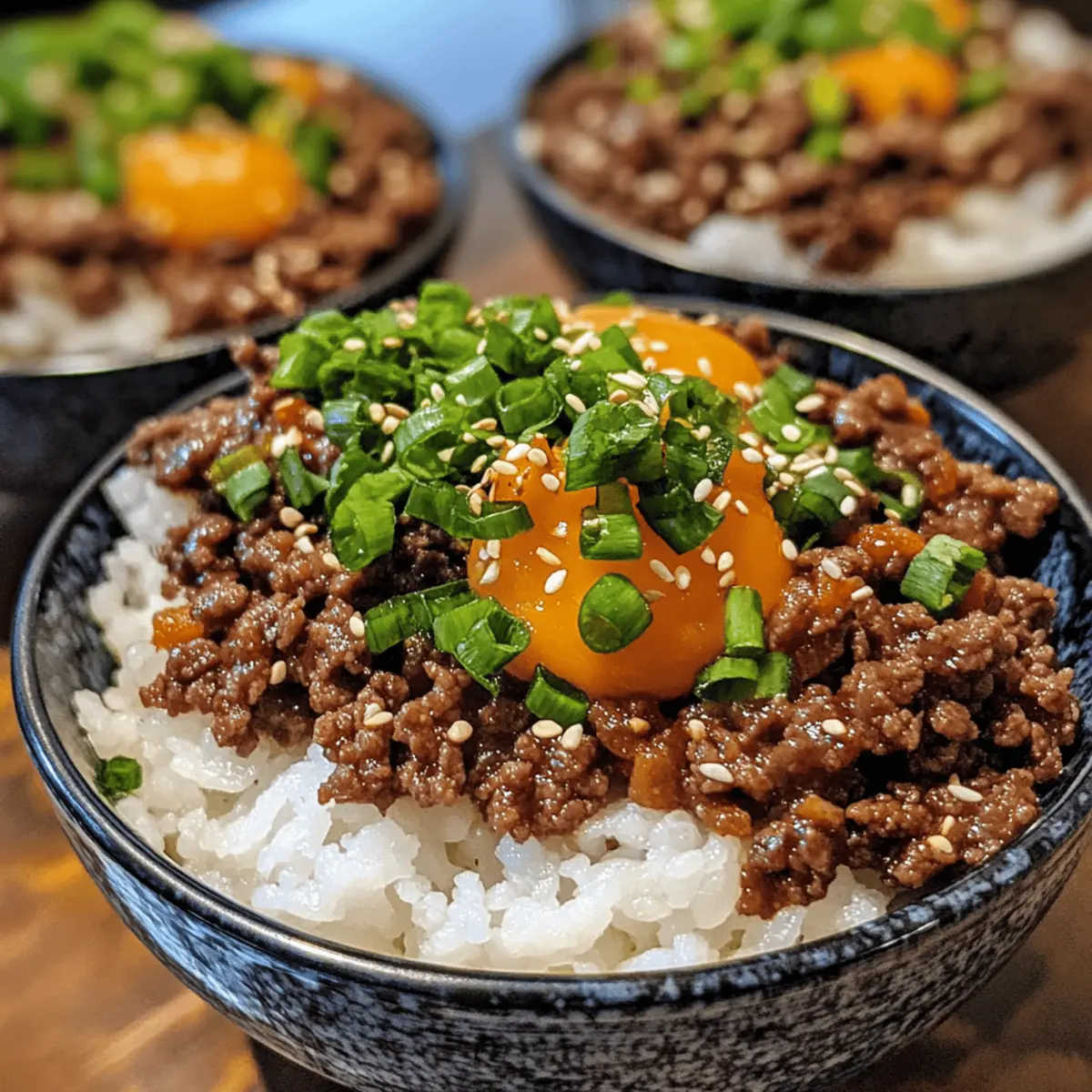 Korean Ground Beef Bowls