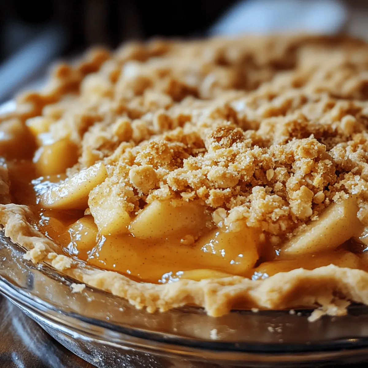 Dutch Apple Pie with Crumble Topping