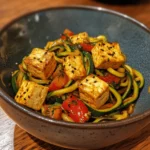 Zucchini Noodle Stir-Fry with Tofu