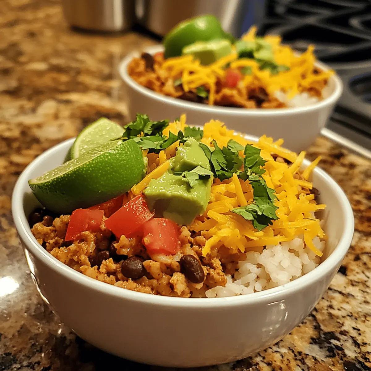 Turkey Taco Rice Bowls