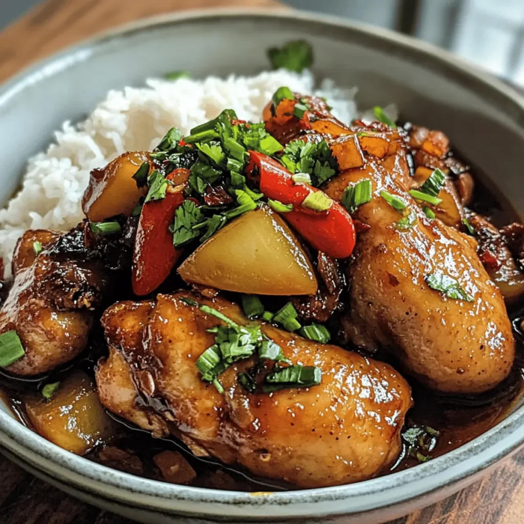 Vietnamese Caramel Ginger Chicken Ga Kho Gung