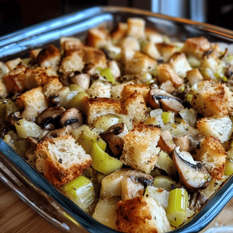 Leek and Mushroom Stuffing