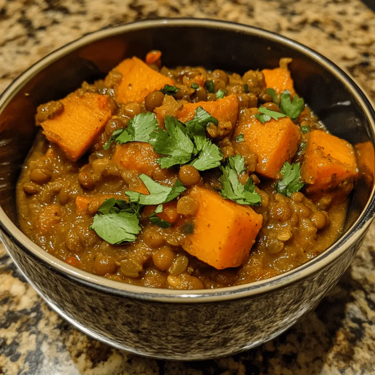 Savory Lentil & Sweet Potato Curry