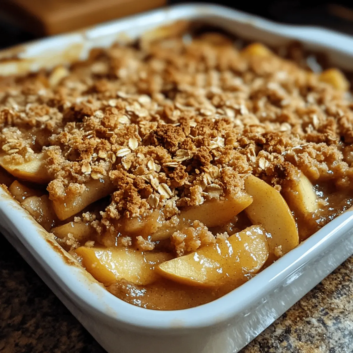 Baked Apple Crisp with Oat Topping