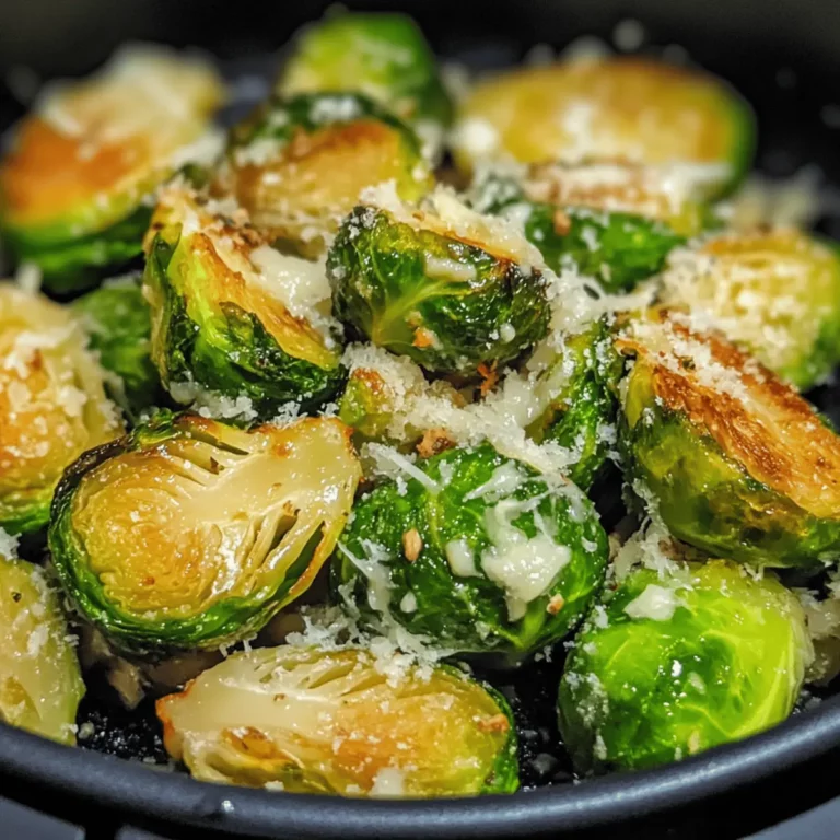 Air Fryer Parmesan Brussels Sprouts