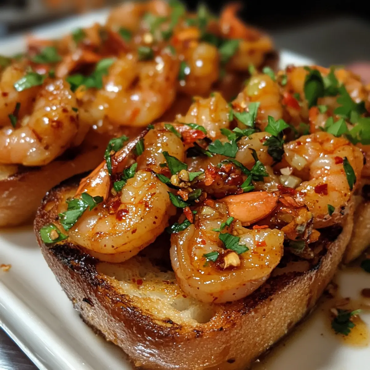 Sweet Chili Shrimp Toasts